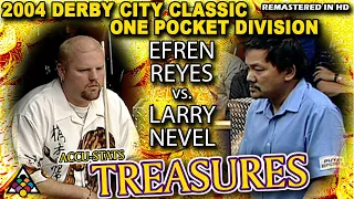 EFREN REYES vs LARRY NEVEL - 2004 DERBY CITY CLASSIC ONE POCKET DIVISION