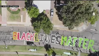 City Covers Up Black Lives Matter Mural In Stockton