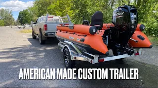 Custom Inflatable Jet Boat Trailer (Launch and Load)