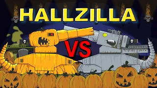 "Hallzilla vs. Dorzilla" Cartoons about tanks