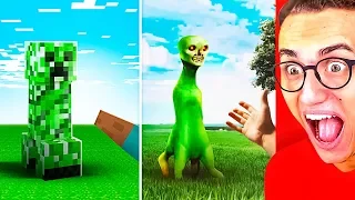 Amazing MINECRAFT vs. REAL LIFE CHALLENGE!