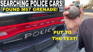 Searching Police Cars! Found M67 Grenade! | Crown Rick Auto