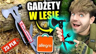 Najlepsze SURVIVALOWE GADŻETY z Allegro! *24h w lesie*