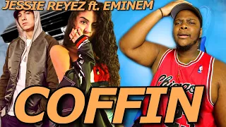 DID HE JUST JUMP OFF A ROOF??!! Jessie Reyez - COFFIN (Audio) ft. Eminem | (REACTION)!!!