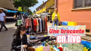 Promenade dans une Brocante en FRANCE Y-a-t’il de bonnes affaires? WALKING TOUR 4K