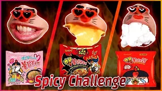 SPICY BULDAK Chicken Noodle CHALLENGE🔥 12000SHU! ASMR MUKBANG eating show! 불닭볶음면 챌린지 スパイシーチャレンジ