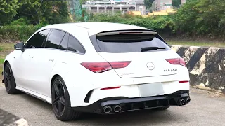 Mercedes AMG CLA45S C118 w/ ARMYTRIX Turbo Back Valvetronic Exhaust & new Carbon tips