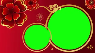 Free Chinese New Year Greeting Video Frames Green Screen Template | Green Screen Chinese New Year