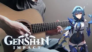 Eula Theme: Flickering Candlelight | Fingerstyle Guitar Cover [Genshin Impact]