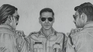 #singham #simmba #sooryavanshi                    drawing Simmba, singham and sooryavanshi