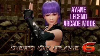 Dead or Alive 6 - Ayane Arcade on Legend Difficulty