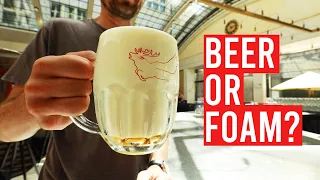 Why does beer in Europe have huge foam head? (Honest Beer Guide)