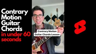 Contrary Motion Jazz Guitar Chords in Under 60 Seconds!