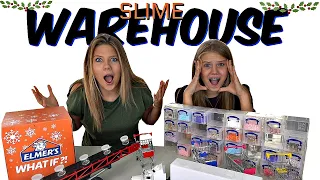 We Made a Mini DIY Slime Warehouse | Elmer's Holiday Slime Kit!