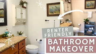 Small Bathroom Makeover Renter Friendly