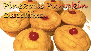 How To Make Pineapple Pumpkin Cupcakes! | M.J.'s Kitchen