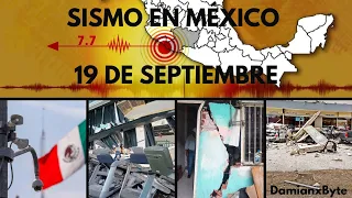 Sismo con magnitud de 7.7 en México, 19 de septiembre de 2022 (Recopilación de videos)