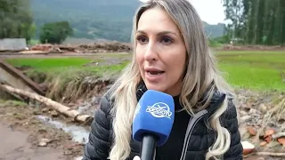 Destruição na cidade de Santa Tereza