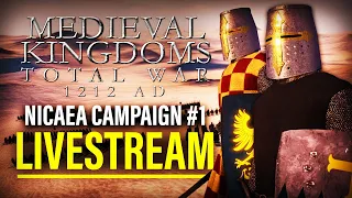 LET'S BRING BACK BYZANTINE GLORY! - Nicaea Campaign #1 | Medieval Kingdoms 1212 AD Total War