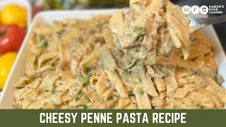 Only with few ingredients make this creamy & cheesy Chicken Penne Pasta 🍝 for Dinner or Iftar !!😋