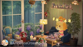 Relaxing Animal Crossing Music + Rain Sounds | 🎶 Read with Isabelle 📖 ACNH BGM to Relax, Sleep, Read