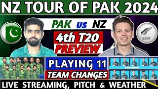 PAKISTAN vs NEW ZEALAND 4th T20 MATCH 2024 PREVIEW , PLAYING 11, PITCH, LIVE STREAMING | PAK VS NZ