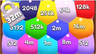 Jelly 2048 - Blob Merge 3d Unlock 32M - All Max Levels 19 Android iOS, Gameplay Walkthrough Part 13