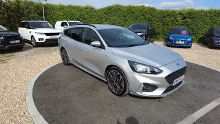 FORD FOCUS 1.5 ECOBLUE ST-LINE X ESTATE, 2019 DIESEL MANUAL IN A LOVELY Moondust Silver Metallic