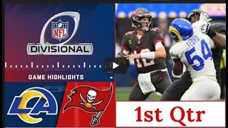 Tampa Bay Buccaneers vs Los Angeles Rams Highlights 1st Qtr Divisional Round  NFL  Playoffs