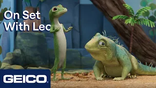 The GEICO Gecko Rehearses with Leo | Watch Leo on Netflix