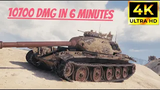 World of Tanks Replays (4K) - T95E6, 10.7K Dmg in 6 minutes!