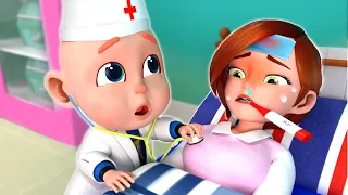 Sick Song + Wheels on the Bus - Baby Songs and More Nursery Rhymes & Kids Songs