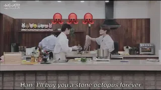 Han proposing to Lee Know with an octopus 🐙🐙🐙 (The Saga Continues)