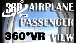 #VR360 FLIGHT IN A PASSENGER PLANE | FLY EXPIRIENCE 4K | surround sound | immersive experience 360°