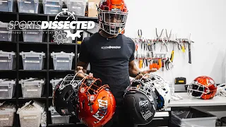 How a FOOTBALL HELMET is BUILT for Game Day | Sports Dissected