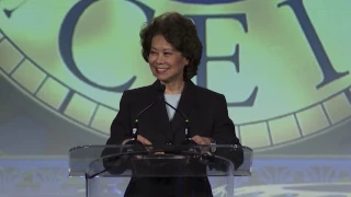 Secretary of Transportation Elaine Chao at the 2017 CEI Dinner and Reception