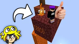 minecraft skyblock recuperando a lava e fazendo b@st#