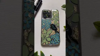 Painting A Cute Phone Case ✨ (DIY epoxy resin craft) | #shorts #art #artist #satisfying #aesthetic
