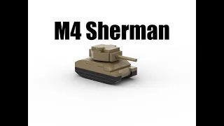 Лего мини танк M4 Sherman