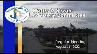 Water & Sewer Advisory Committee - August 11, 2022