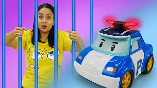 Spiel für Kinder - Lustige Schule. Robocar Poli das Polizeiauto. Zeichentrick für Kinder.