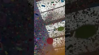 Confetti drop on Noon Years Eve at Fort Worth Museum