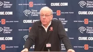 Jim Boeheim Press Conference Remembering Pearl Washington