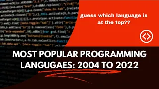 MOST POPULAR PROGRAMMING LANGUAGES: 2004 TO 2022| bar chart race 2023