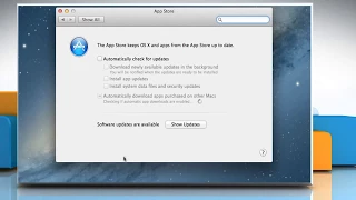 How to enable software  to run update automatically in Mac® OS X™