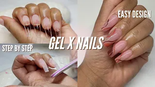 HOW TO APPLY GEL X NAILS STEP BY STEP