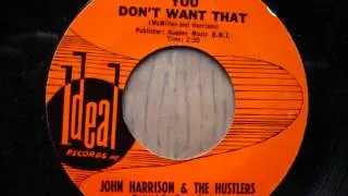 John Harrison And The Hustlers - You Don't Want That
