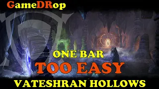 ESO TOO EASY Vet VATESHRAN HOLLOWS 🎆 Sorc Build ONE BAR Perfect Run🔔 Speed Run No Commentary PC 2022