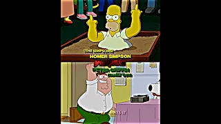 Homer Simpson vs Peter Griffin | #thesimpsons #familyguy