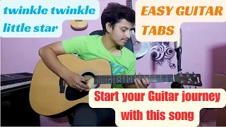 Start you Guitar journey with this Lesson | twinkle twinkle little star | Easy Tabs | By Rajat Rahar